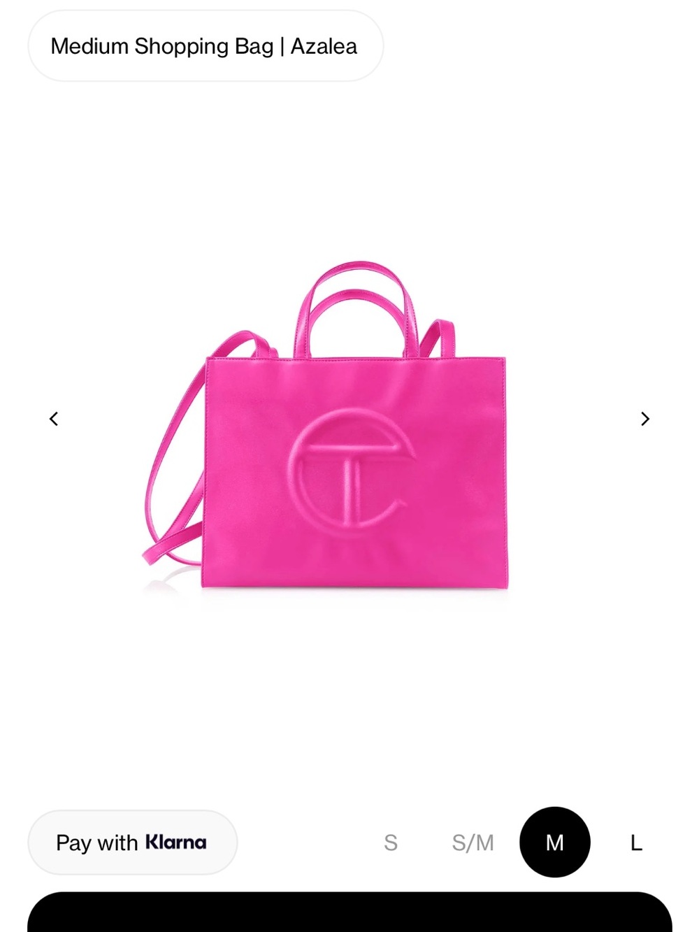 Telfar Medium Shopping Bag in Azalea - Picture 6 of 6